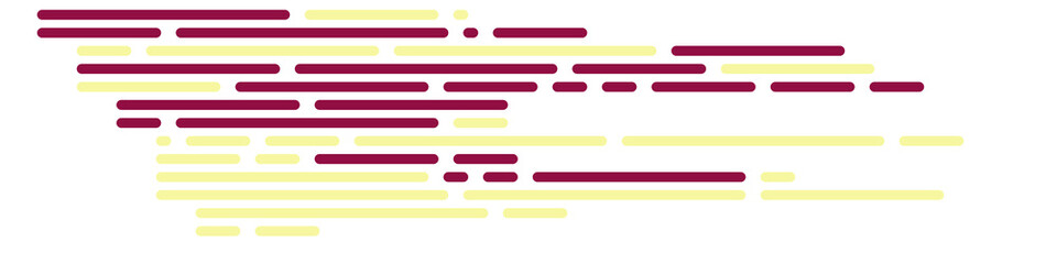 Code on screen vector illustration, flat cartoon coding lines simulation