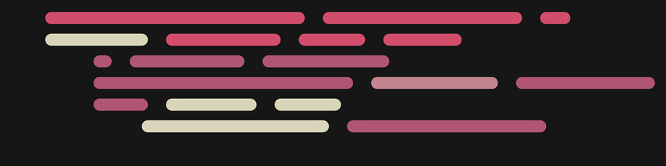 Code on screen vector illustration, flat cartoon coding lines simulation