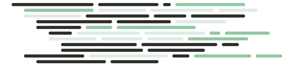 Code on screen vector illustration, flat cartoon coding lines simulation