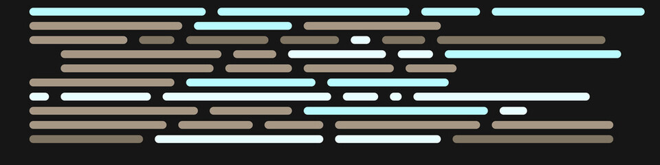 Code on screen vector illustration, flat cartoon coding lines simulation