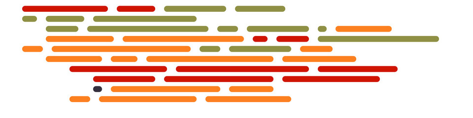 Code on screen vector illustration, flat cartoon coding lines simulation