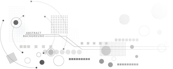 Gray white background image, technology background design and communication connection.

