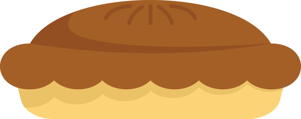 Wall Mural - Chocolate pie icon. Flat illustration of Chocolate pie vector icon for web design isolated