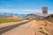 Speed limit 55 sign in Death Valley, USA