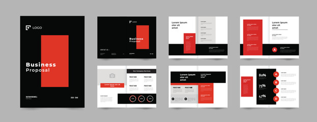 business Proposal brochure template or Project Proposal or corporate business booklet template. 