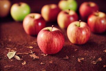 Wall Mural - red apples