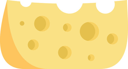 Sticker - Cheese breakfast icon. Flat illustration of Cheese breakfast vector icon for web design isolated