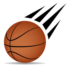 Wall Mural - basketball ball vector illustration isolated object 3d