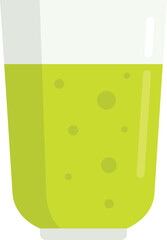 Sticker - Green fresh juice icon. Flat illustration of Green fresh juice vector icon for web design isolated