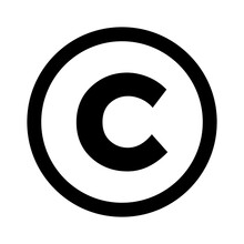 C Symbol Trademark On Transparent Background
