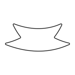 Wall Mural - speech bubble vector icon. line sign for mobile concept and web design. symbol, logo illustration. v