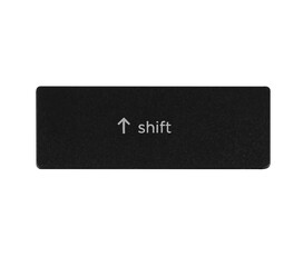 Sticker - button from computer keyboard shift