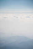 Fototapeta Do pokoju - Windmills and clouds portrait