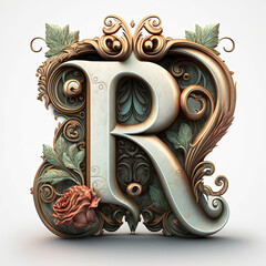 Canvas Print - Letter R