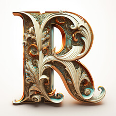 Canvas Print - Letter R