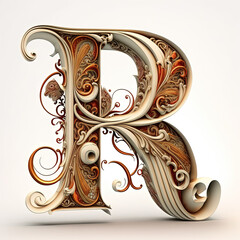 Wall Mural - Letter R