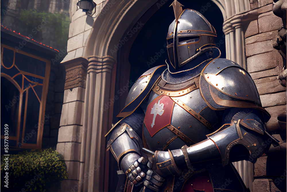 Knight Guarding The Castle Ai Art Stock Illustration Adobe Stock knight-guarding-the-castle-ai-art-stock-illustration-adobe-stock