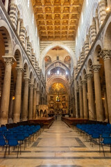 Wall Mural - Pisa, Italy,  14 April 2022: Beautiful interior of the Pisa Cathedral