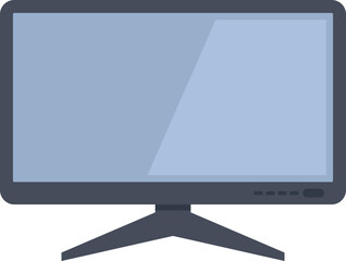 Sticker - Website monitor icon flat vector. Screen computer. Pc display isolated