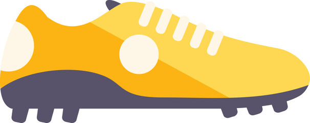 Poster - Sport boot icon flat vector. Soccer shoe. Football pair isolated