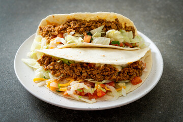 Sticker - Mexican tacos with minced chicken