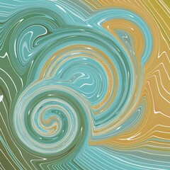 Wall Mural - stylish spiral geometric pattern. ornament of lines and curls. linear abstract background.