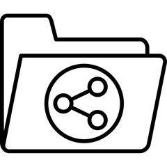 Canvas Print - File Security Icon