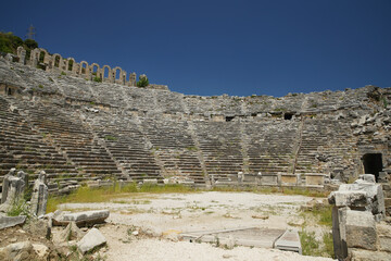 Sticker - Theatre of Perge Ancient City in Antalya, Turkiye