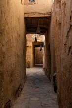 Saudi Arabia, Al-Ula, Narrow Old Town Alley