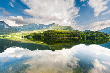 Poster - Reflection of clouds in water