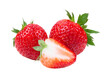 Leinwandbild Motiv Strawberry isolated on  transparent png