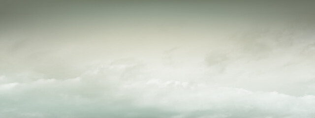 Wall Mural - hazy sky and white soft clouds floated in the sky. beautiful air and sunlight with cloud scape color