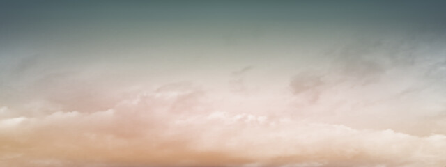 Wall Mural - hazy sky and white soft clouds floated in the sky. beautiful air and sunlight with cloud scape color