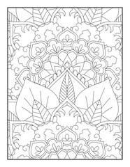 Flower Mandala Coloring Pages, Floral Mandala Coloring  Pages, Mandala Coloring Pages