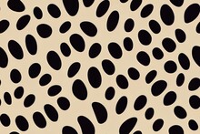 Patterned In The Style Of A Leopard. Illustration Of A Leopard Print Pattern That Repeats Seamlessly. Generative AI