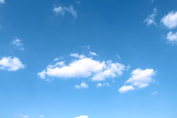 Wall Mural - Clouds light breeze on bright bluesky from mountains view background