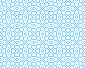 abstract geometric pattern. a seamless vector background. white and blue ornament. graphic modern pa