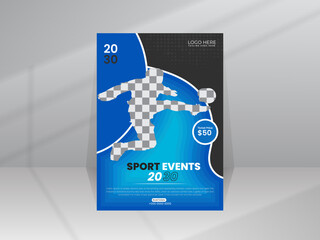 Sport Flyer banner poster and Championship Promotion design template