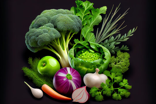 Fresh vegetables ingredients vegetable