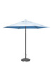 Cyan parasol umbrella with stand