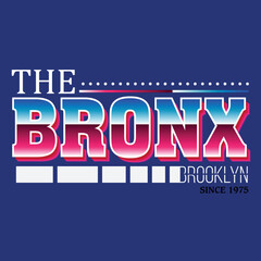 the Bronx tee graphic typography for print t shirt vector art vintage