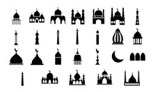 Mosque Vector Silhouette Collection