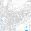 Karlsruhe, Germany high resolution vector map