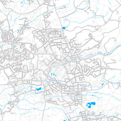  BergischGladbach, Germany high resolution vector map