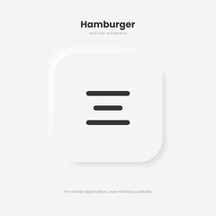 Poster - Website navigation symbol. Hamburger menu icon. Flat website menu icons with rounded and sharp edges. Mobile app menu icons vector set of UI UX design elements. App burger icons. Stock vector EPS10.