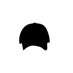 black cap silhouette vector design 