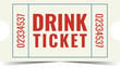 Tickets, tickets drink, drink tickets, free drinks badge