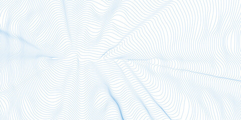 background with abstract blue colored vector wave lines pattern - design element	