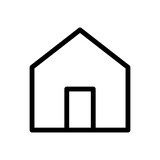 Fototapeta  - house icon in trendy flat design