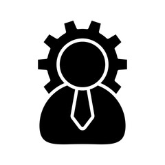 Manager icon. sign for mobile concept and web design. vector illustration